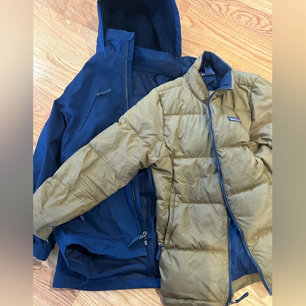 Patagonia, Boys Large Hooded raincoat with Liner